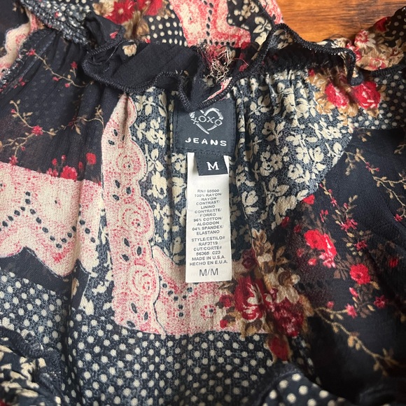 ✨ XOXO Jeans Vintage Y2K Multi Blouse✨ - Picture 7 of 7